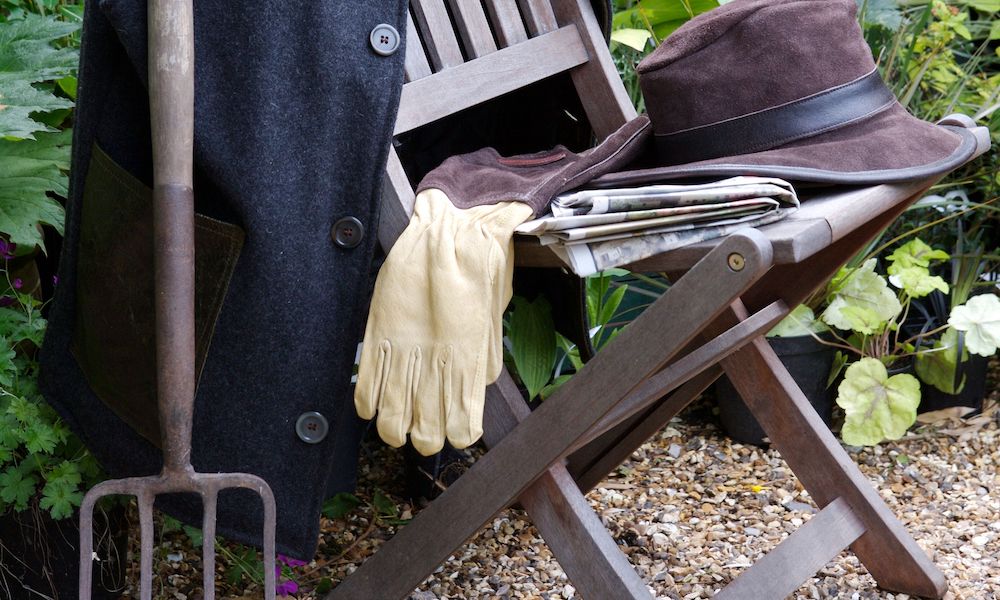 Gartenhandschuhe Wildleder