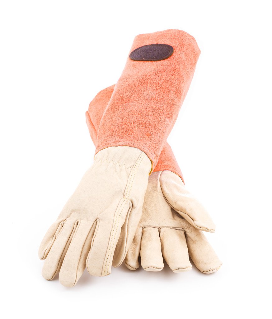 Gartenhandschuhe Wildleder Orange