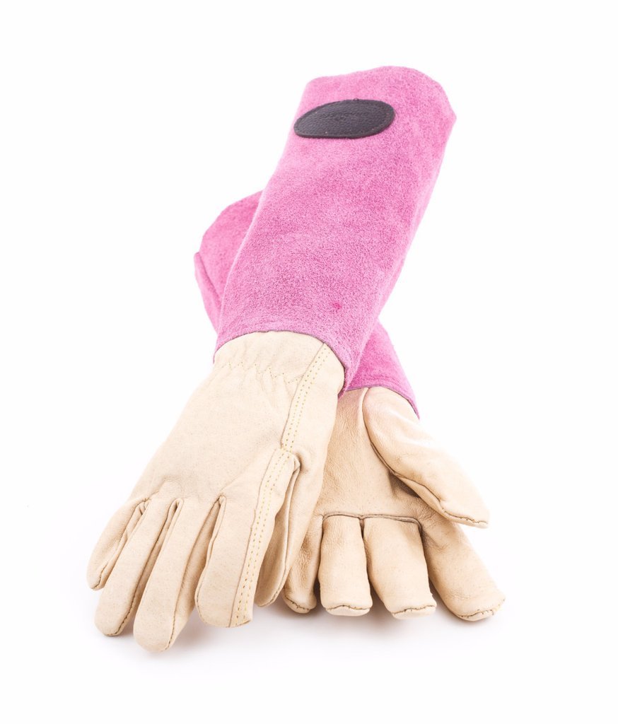 Gartenhandschuhe Wildleder Pink